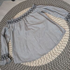 Striped Off-Shoulder Blouse